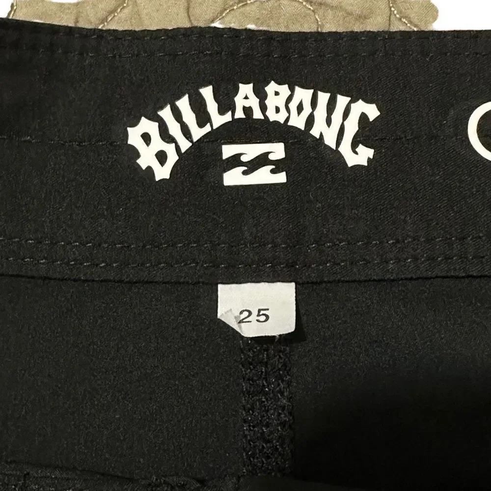 Billabong black shorts size 25.  A454